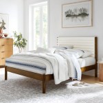 Olea Channel Tufted Boucle Solid Wood King Platform Bed - Image 19