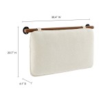 Anela Wall-Mounted Chenille Upholstered Twin Headboard - Image 13