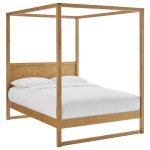 Alva Queen Wood Canopy Platform Bed - Image 6