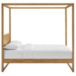 Alva Queen Wood Canopy Platform Bed - Image 7