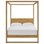 Alva Queen Wood Canopy Platform Bed - Image 8