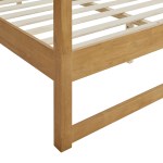 Alva Queen Wood Canopy Platform Bed - Image 9