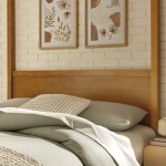 Alva Queen Wood Canopy Platform Bed - Image 12