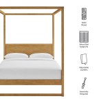 Alva Queen Wood Canopy Platform Bed - Image 4