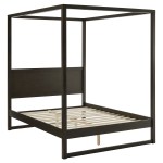 Alva Queen Wood Canopy Platform Bed - Image 13