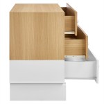 Nolia 3-Drawer Color Block Dresser in Oak White - Image 4