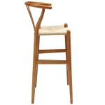 Amish Wood Bar Stool - Image 3