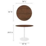 Lippa 36" Round Wood Dining Table - Image 3