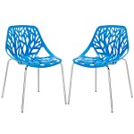 Stencil Plastic Dining Side Chair Set of 2 - Image 5