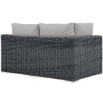 Summon Outdoor Patio Sunbrella® Left Arm Loveseat - Image 2