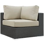 Sojourn 7 Piece Outdoor Patio Sunbrella® Sectional Set - Image 4