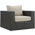 Sojourn 3 Piece Outdoor Patio Sunbrella® Sectional Set - Image 3
