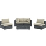 Summon 5 Piece Outdoor Patio Sunbrella® Sectional Set - Image 8
