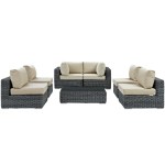 Summon 7 Piece Outdoor Patio Sunbrella® Sectional Set - Image 7