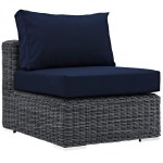 Summon 5 Piece Outdoor Patio Sunbrella® Sectional Set - Image 4