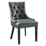 Regent Tufted Vegan Leather Dining Chair - Image 8
