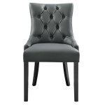 Regent Tufted Vegan Leather Dining Chair - Image 4