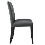 Duchess Button Tufted Vegan Leather Dining Chair - Image 6