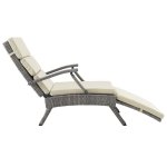 Envisage Chaise Outdoor Patio Wicker Rattan Lounge Chair - Image 9