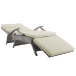 Envisage Chaise Outdoor Patio Wicker Rattan Lounge Chair - Image 7