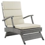 Envisage Chaise Outdoor Patio Wicker Rattan Lounge Chair - Image 3