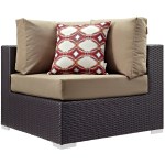 Convene 5 Piece Outdoor Patio Sectional Set - Image 3