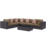 Convene 7 Piece Outdoor Patio Sectional Set - Image 4