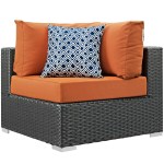 Sojourn 5 Piece Outdoor Patio Sunbrella® Sectional Set - Image 4