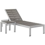 Shore 2 Piece Outdoor Patio Aluminum Set - Image 6
