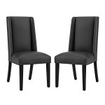 Baron Vinyl Dining Chair Set of 2 - Image 5