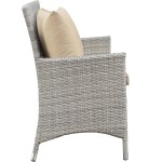 Bridge 4 Piece Outdoor Patio Patio Conversation Set with Pillow Set - Image 8