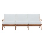 Saratoga Outdoor Patio Premium Grade A Teak Wood Sofa - Image 6