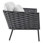 Stance Outdoor Patio Aluminum Loveseat - Image 6