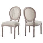 Arise Vintage French Upholstered Fabric Dining Side Chair Set of 2 - Image 9