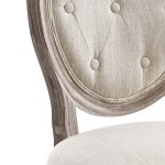 Arise Vintage French Upholstered Fabric Dining Side Chair Set of 2 - Image 4