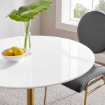 Lippa 36" Round Wood Dining Table - Image 2
