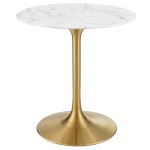 Lippa 28" Round Faux Marble Dining Table - Image 7