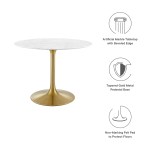 Lippa 40" Round Faux Marble Dining Table - Image 4