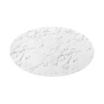 Lippa 60" Oval Faux Marble Dining Table - Image 6