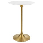 Lippa 28" Round Wood Bar Table - Image 7