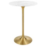 Lippa 28" Round Faux Marble Bar Table - Image 7