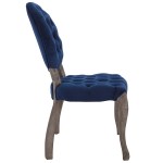 Exhibit French Vintage Dining Performance Velvet Side Chair - Image 5