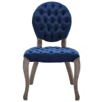 Exhibit French Vintage Dining Performance Velvet Side Chair - Image 3