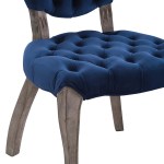Exhibit French Vintage Dining Performance Velvet Side Chair - Image 2