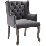 Realm French Vintage Dining Performance Velvet Armchair - Image 6