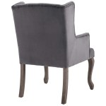 Realm French Vintage Dining Performance Velvet Armchair - Image 4