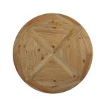 Column 47" Round Pine Wood Dining Table - Image 3
