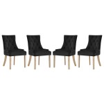 Pose Performance Velvet Dining Chair Set of 4 - Image 4