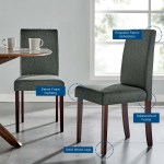 Prosper Upholstered Fabric Dining Side Chair Set of 2 - Image 2