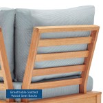 Freeport Karri Wood Sectional Sofa Outdoor Patio Corner Chair - Image 3